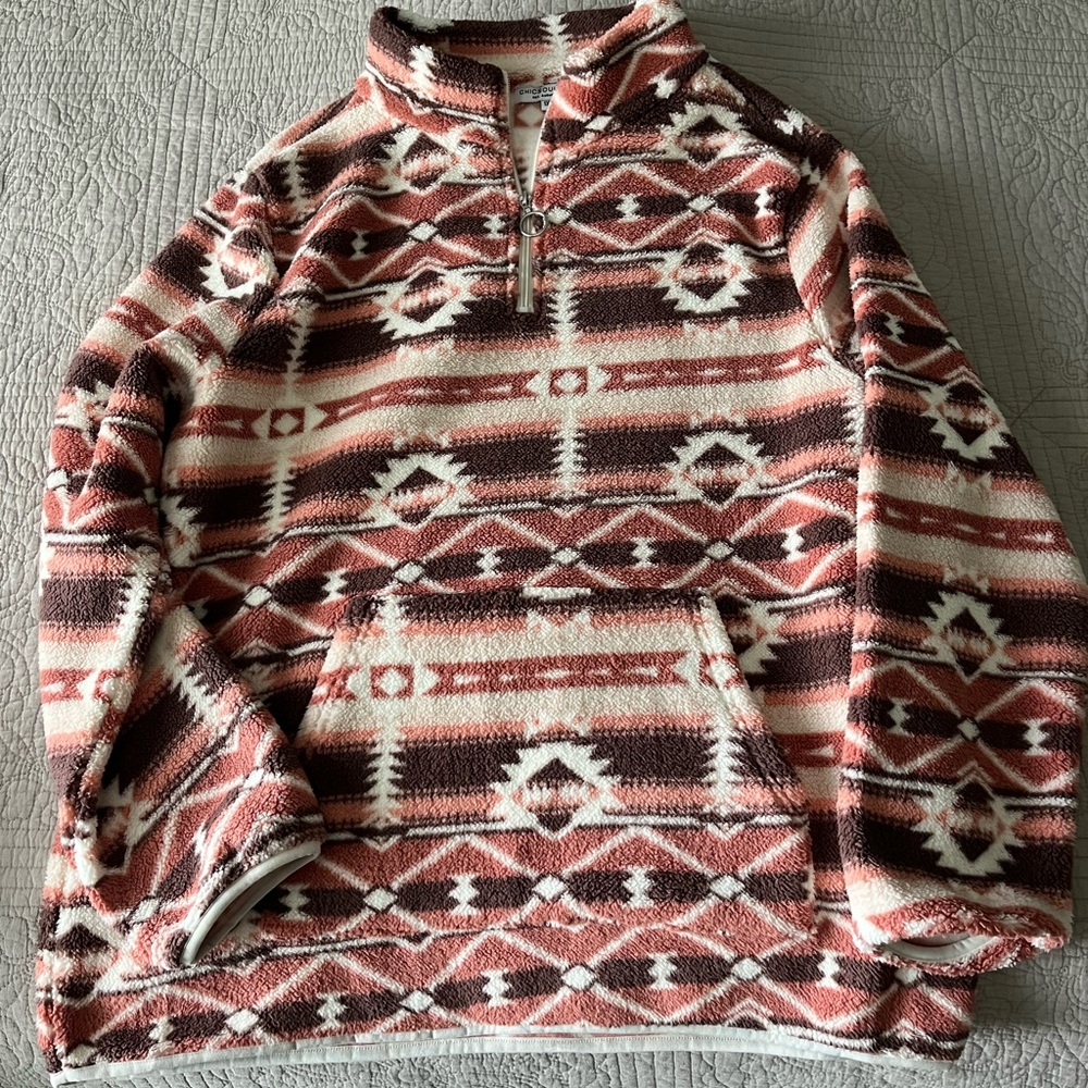Women’s Patterned Half-Zip Sweater